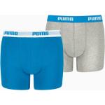 PUMA Jungen-Basic-Boxershorts 2er-Pack Für Kinder | Mit Aucun | Grau/Blau | Größe: 15/16 blue / grey 935454_02_15/16