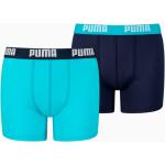 PUMA Jungen-Basic-Boxershorts 2er-Pack Für Kinder | Mit Aucun | Blau | Größe: 9/10 bright blue