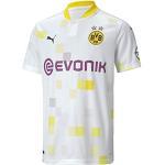 Reduzierte Weiße Puma BVB Borussia Dortmund Trikots für Jungen zum Fußballspielen 