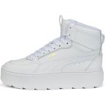 Weiße Puma Karmen Rebelle High Top Sneaker & Sneaker Boots ohne Verschluss leicht für Kinder 