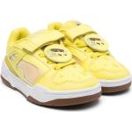 Gelbe Bestickte Puma Slipstream Spongebob Kindersneaker & Kinderturnschuhe aus Leder 