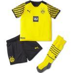 Reduzierte Schwarze Puma Mini BVB Borussia Dortmund Trikots für Jungen - Heim 2021/22 