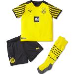 Schwarze Puma Mini BVB Kinderfußballtrikots - Heim 2021/22 