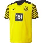 Reduzierte Schwarze Puma BVB Borussia Dortmund Trikots für Jungen - Heim 2021/22 