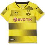 PUMA Kinder BVB Kids Home Replica Shirt with Sponsor Logo Fußball T, Cyber Yellow Black, 176