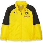 PUMA Kinder BVB Rain Top Hood with Sponsor Logo Regenjacke, Cyber Yellow Black, 176