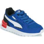 Blaue Puma Graviton Low Sneaker aus Textil für Kinder Größe 35 