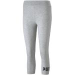 Graue Puma Essentials Capri-Leggings & 3/4-Leggings aus Baumwolle für Damen Größe XS 