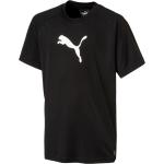 Schwarze Kurzärmelige Puma Liga Kinder T-Shirts aus Polyester Größe 128 