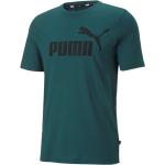 Grüne Kurzärmelige Puma Essentials T-Shirts aus Baumwolle für Herren Größe 3 XL für den für den Sommer 