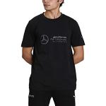 Schwarze Kurzärmelige Puma Mercedes Benz Merchandise T-Shirts mit Automotiv für Herren Größe S 