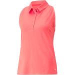 Reduzierte Pinke Puma Damenpoloshirts & Damenpolohemden aus Polyester Größe XS 