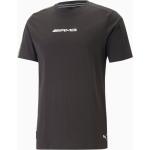 Schwarze Puma Mercedes AMG Petronas T-Shirts aus Jersey für Herren Größe S 