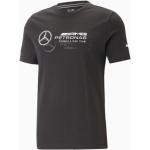 Schwarze Elegante Puma Mercedes AMG Petronas Mercedes Benz Merchandise Mercedes AMG Petronas T-Shirts mit Automotiv aus Baumwolle für Herren 