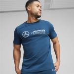 Reduzierte Blaue Kurzärmelige Puma Mercedes AMG Petronas Katzen-Shirts mit Katzenmotiv für Herren Größe XXL 