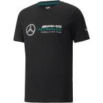 Schwarze Puma Mercedes AMG Petronas Mercedes Benz Merchandise Mercedes AMG Petronas Katzen-Shirts mit Automotiv aus Baumwolle für Herren Größe XS 