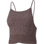 Puma Mid Impact Formknit Seamless Fashion Bra dusty plum-leopard print (75) XS