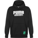 Reduzierte Schwarze Streetwear Puma Minecraft Herrenhoodies & Herrenkapuzenpullover aus Jersey Größe S 