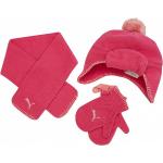Mütze Schal Handschuh Sets für Kinder mit Bommeln aus Polyester für den für den Winter 