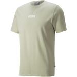 Reduzierte Grüne Bestickte Puma T-Shirts aus Baumwolle für Herren Größe S 