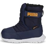 PUMA Nieve Boot WTR AC Inf Sneaker, Peacoat-Vibrant Orange, 24 EU