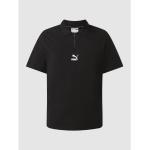 Reduzierte Schwarze Puma Performance Herrenpoloshirts & Herrenpolohemden mit Reißverschluss aus Baumwolle Größe L 