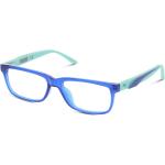 Blaue Puma Rechteckige Kunststoffbrillengestelle für Kinder 