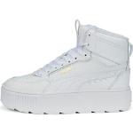Reduzierte Weiße Puma Karmen Rebelle High Top Sneaker & Sneaker Boots mit Schnürsenkel aus Leder für Herren Größe 40,5 
