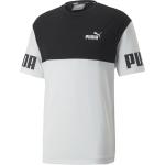 Weiße Color Blocking Puma T-Shirts für Herren Größe L 