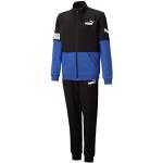PUMA Power Sweat Suit Tr B Trainingsanzug, Black-royal Blue, 128