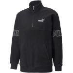 Reduzierte Schwarze Bestickte Puma Winterized Herrensweatshirts mit Reißverschluss aus Baumwolle Größe XL für den für den Winter 