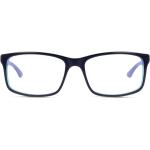 Blaue Puma Rechteckige Kunststoffbrillen für Herren 