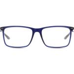 Blaue Puma Rechteckige Vollrand Brillen aus Kunststoff für Herren 