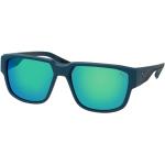 Blaue Puma Quadratische Kunststoffsonnenbrillen für Herren 