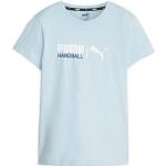 Blaue Sportliche Puma T-Shirts für Damen Größe S 