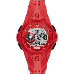 Reduzierte Rote Puma Kunststoffarmbanduhren mit Kunststoff-Uhrenglas für Herren 
