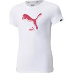 Weiße Sportliche Puma Katzen-Shirts mit Katzenmotiv für Herren 