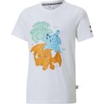 Beige Puma Pokemon Kinder T-Shirts aus Baumwolle Größe 116 