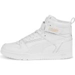 Weiße Puma High Top Sneaker & Sneaker Boots mit Klettverschluss aus Leder leicht für Herren Größe 43 