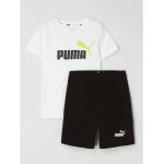 Weiße Puma Fit Hosen und Oberteile für Kinder aus Baumwolle Größe 110 