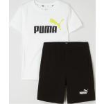 Weiße Puma Fit Hosen und Oberteile für Kinder aus Baumwolle für Jungen Größe 110 