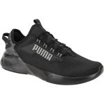 Schwarze Puma Retaliate 2 Runde Low Sneaker mit Schnürsenkel in Normalweite aus Textil mit herausnehmbarem Fußbett für Herren Größe 46 