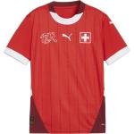 PUMA Schweiz 2024 Fußball Heimtrikot Teenager | Mit Aucun | Rot | Größe: 176 PUMA Red-Team Regal Red