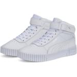 Weiße Puma Carina High Top Sneaker & Sneaker Boots aus Leder für Damen Größe 40,5 