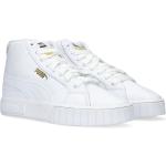 Reduzierte Weiße Puma Cali Star High Top Sneaker & Sneaker Boots aus Leder für Damen Größe 42 