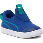 Blaue Puma Courtflex Slip-on Sneaker ohne Verschluss für Kinder Größe 27 