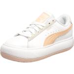 Suede Mayu Mix Sneaker, 38.5 EU, Damen, weiß pink