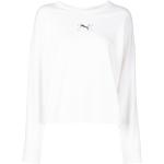 Reduzierte Weiße Langärmelige Puma Damensweatshirts für den für den Herbst 