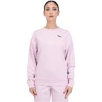 Reduzierte Pinke Puma Damensweatshirts aus Baumwolle Größe S für den für den Sommer 