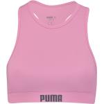 Pinke Puma Bikini-Tops aus Nylon mit Rückenverschluss mit Racerback für Damen Größe S 